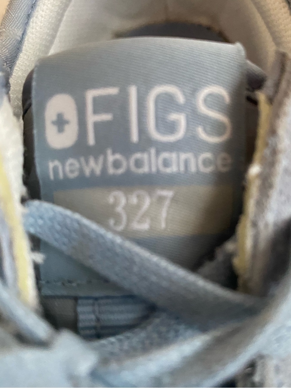 New Balance 327 Figs Blue & White Trail Sneakers - Picture 7 of 8